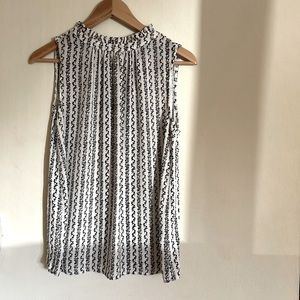 LOFT sleeveless blouse, size S